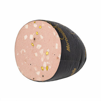 Колбаса вареная Allessandro Giovanni Мортаделла Эмилия-Романья золотая с фисташками, Россия, вес