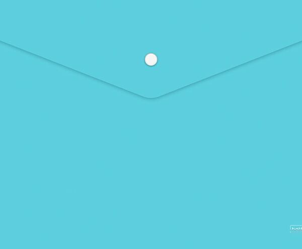 Папка-конверт Hatber Newtone Pastel Premium на кнопке А4 незабудка