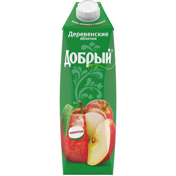 Нектар Добрый Деревенские яблочки с мякотью