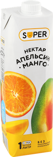 

Нектар Super Манго, апельсин 1 л