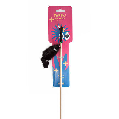 Игрушка Tappi Сторми дразнилка для кошек мышь из натурального меха норки на веревке