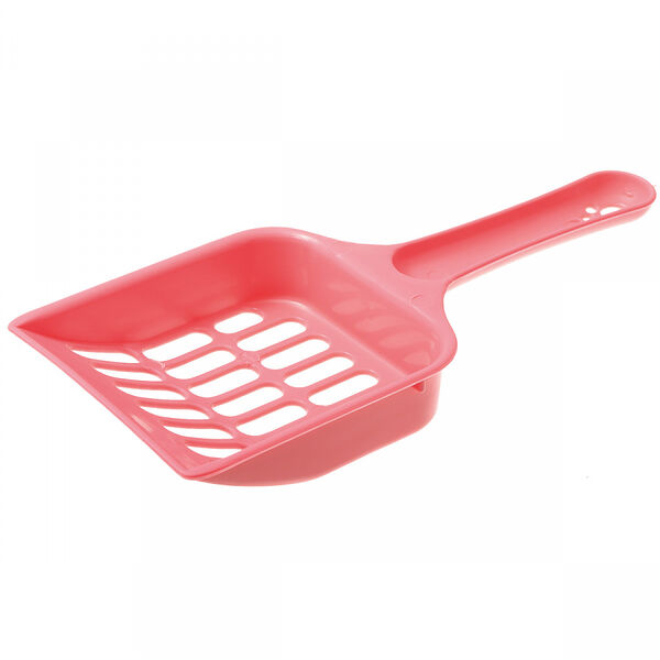 Совок с отверстиями Zoo One для кошачьего туалета 20х9х2.5 розовый