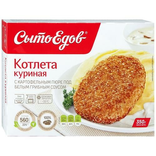 Сытоедов Котлета куриная с картофельным пюре