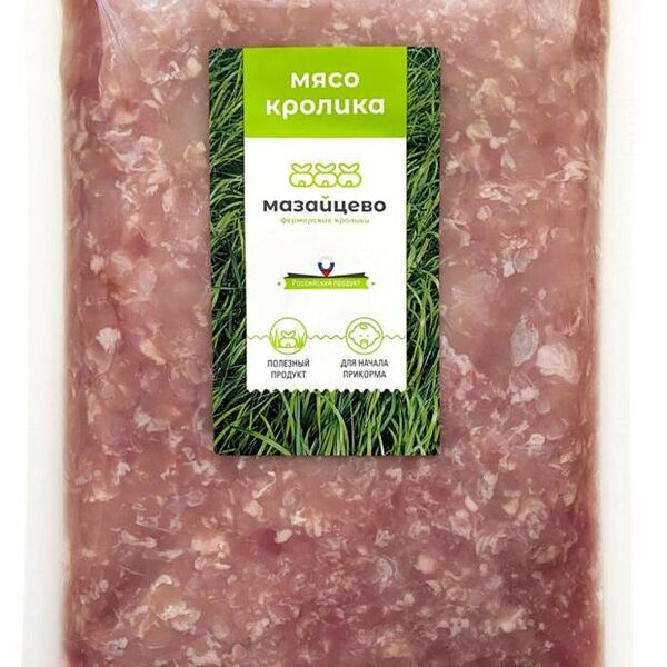 Фарш из мяса кролика Мазайцево охлажденный вес