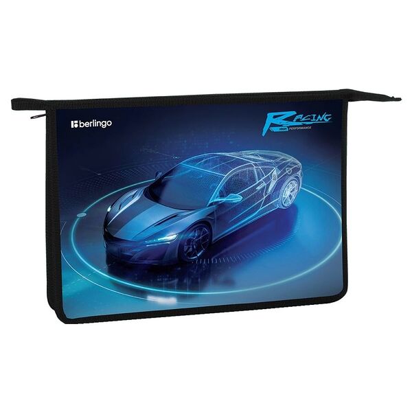 Папка для тетрадей Berlingo Best race 1 отделение на молнии А4, 340х245х40 мм