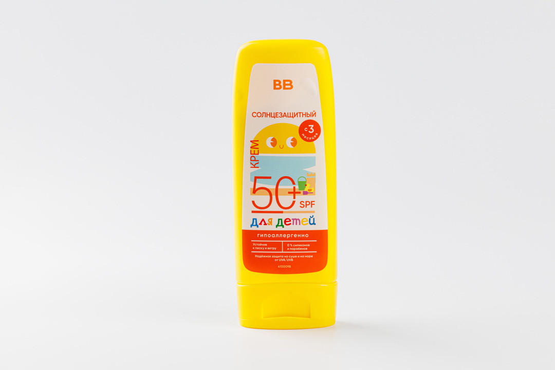 

Крем солнцезащитный для детей ВкусВилл SPF 50+ 140 мл