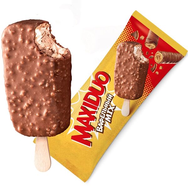 Мороженое Maxiduo вафельный mix БЗМЖ