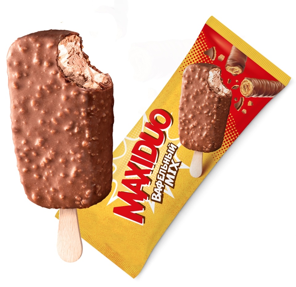 

Мороженое Maxiduo вафельный mix 63 г