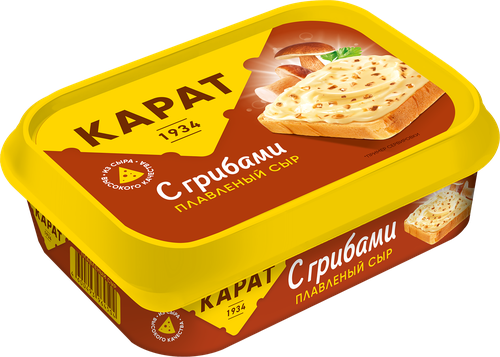 

Сыр плавленый Карат с грибами 45% БЗМЖ 200 г