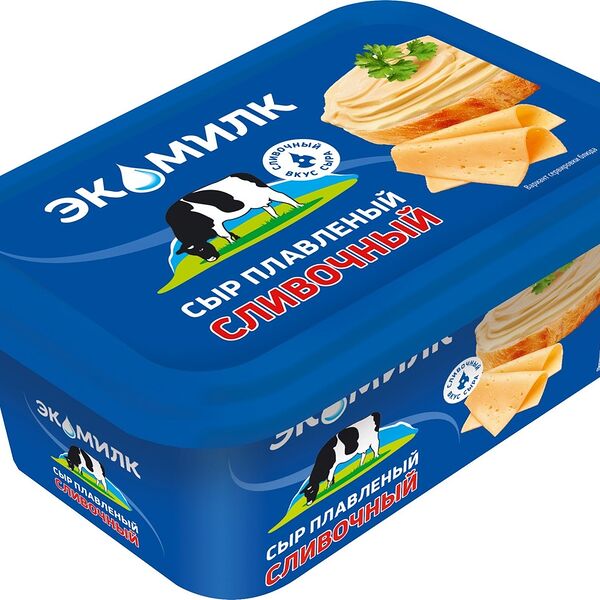 Сыр плавленый Экомилк Сливочный 55% 400 г