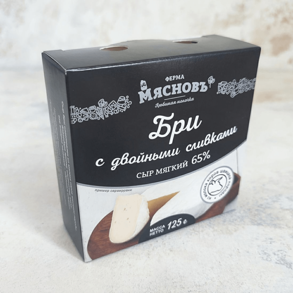 Сыр Бри с двойными сливками 65% МясновЪ Ферма от КуулКлевер