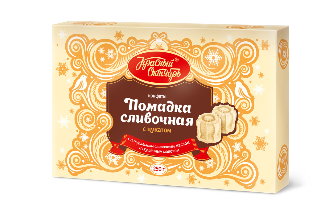 

Конфеты Красный Октябрь Сливочная помадка с цукатом 250 г