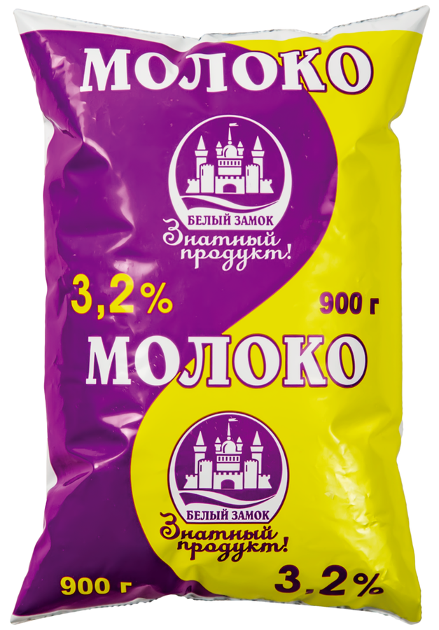 Молоко Белый замок Российское 2.5% п/п 900г - купить с доставкой Интернет-магази
