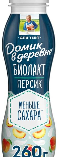 Биолакт Домик в деревне Персик 2.1% 260г