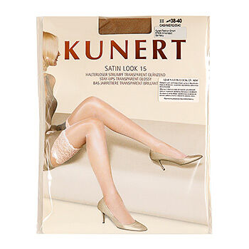 Чулки Kunert Satin Look бежевые, размер 2