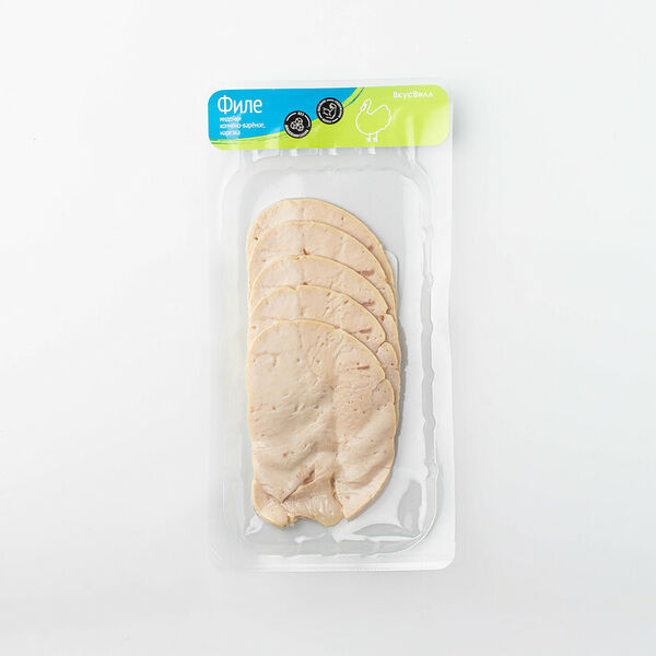 Филе индейки копчено-вареное, нарезка