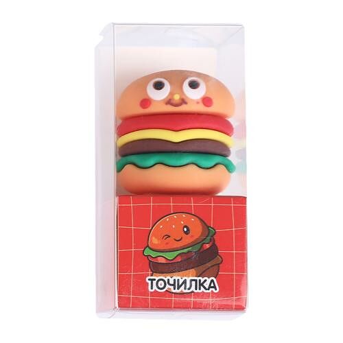 Точилка Зверята/Фаст фуд с 1 отверстием в ассортименте