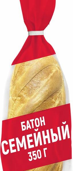 Батон Семейный подовый 350г
