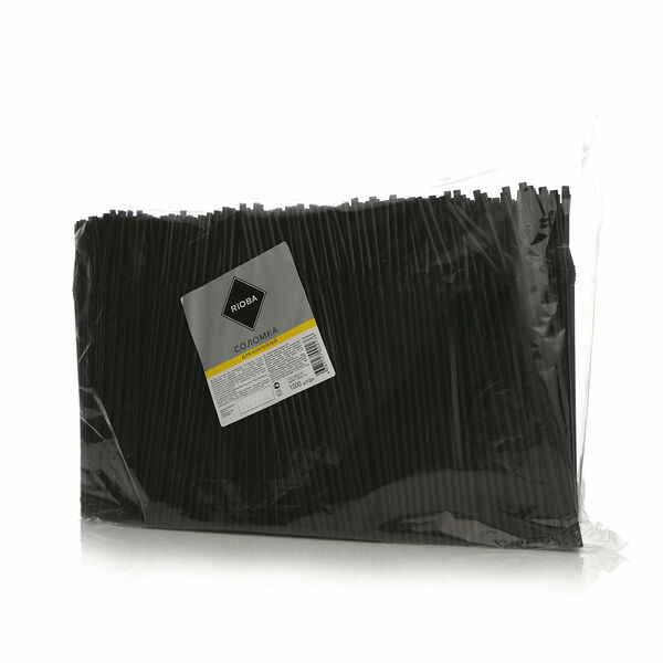 Соломка для коктейлей 24x0,5см ТМ Rioba (Риоба), 1000 штук