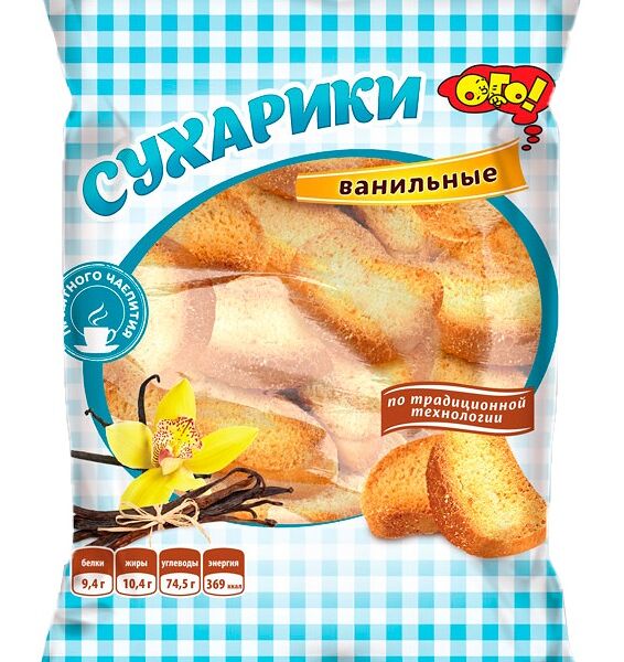 Сухарики Ого! ванильные