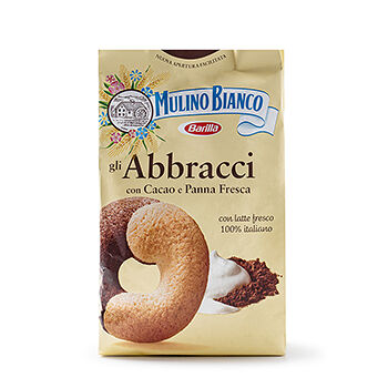 Печенье сдобное Mulino Bianco Abbracchi с какао и сливками 350 г