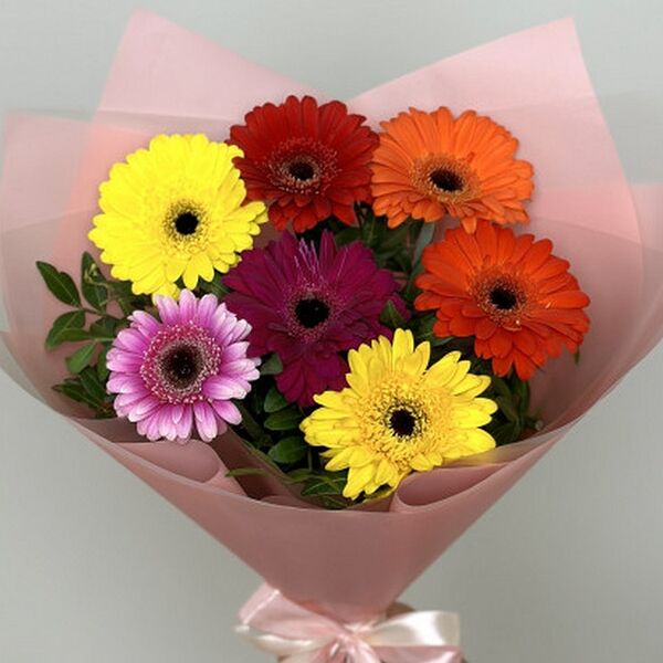 Букет из 7 гербер мини