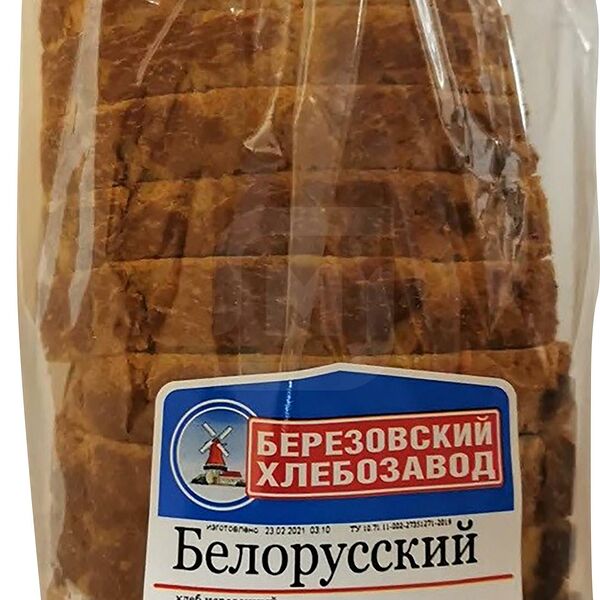 Хлеб Березовский хлебозавод Белорусский в нарезке