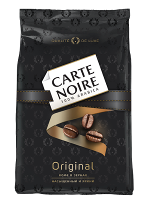 Кофе жареный в зернах  Original Carte Noire вес 800гр