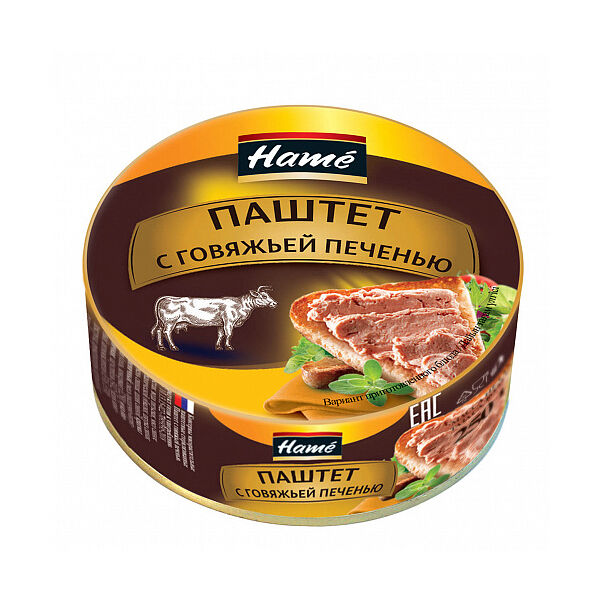 Паштет с говяжьей печенью ТМ Hame (Хаме) 
