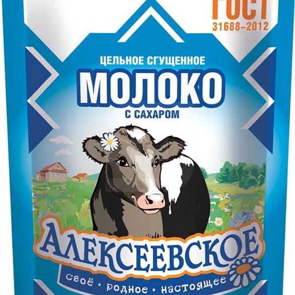 Сгущенное молоко Алексеевское цельное с сахаром 8.5%