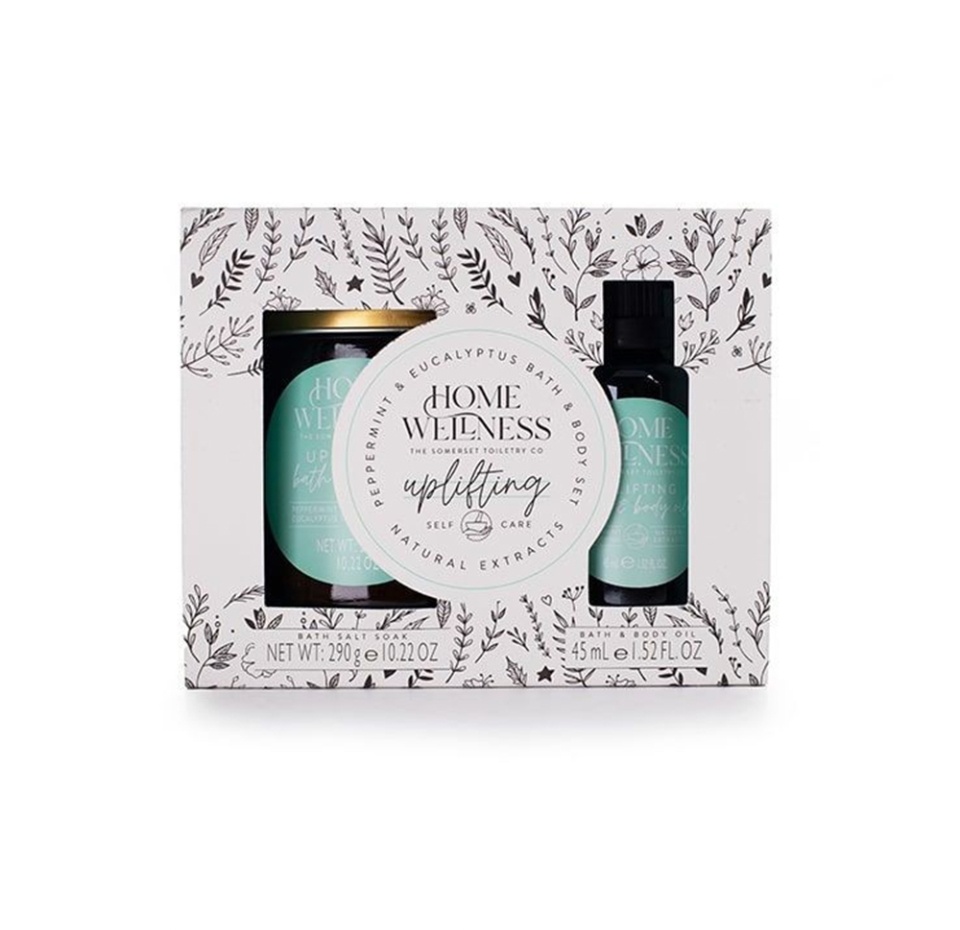 

Набор подарочный Home Wellness Uplifting Set Peppermint & Eucalyptus, The Somerset Toiletry Co, зелёный, Великобритания, 325 г