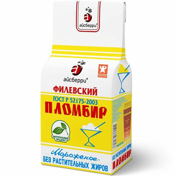 Пломбир Филевский 12%, 450г