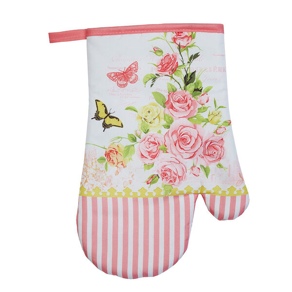 Provance чайная роза прихватка-варежка, 100% полиэстер, 17х27см