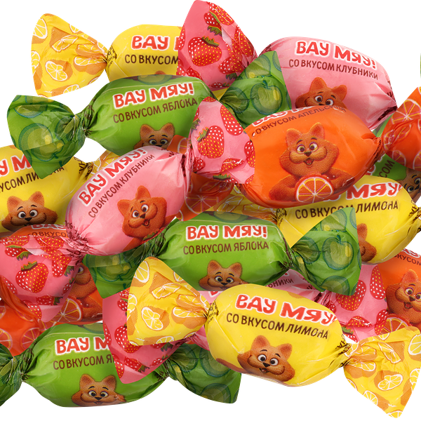 Конфеты ВАУ МЯУ! Микс желейные неглазированные 250 г