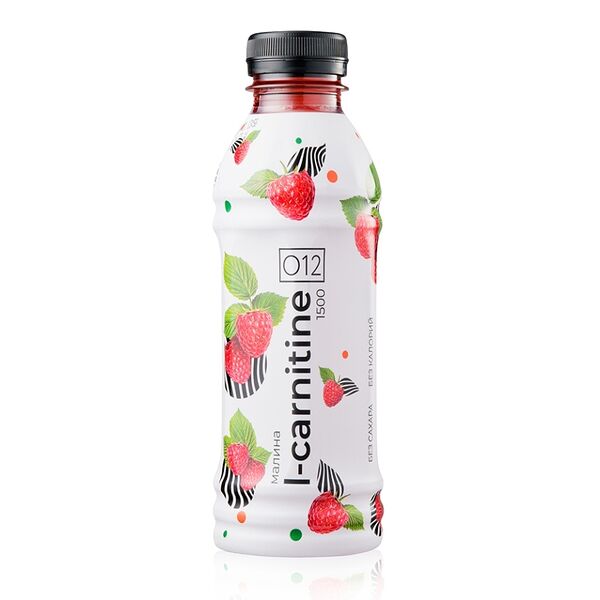 Напиток О12 с L-carnitine Малина (без сахара), 500 мл