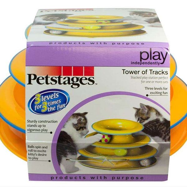PETSTAGES Игрушка для кошек Трек 3 этажа