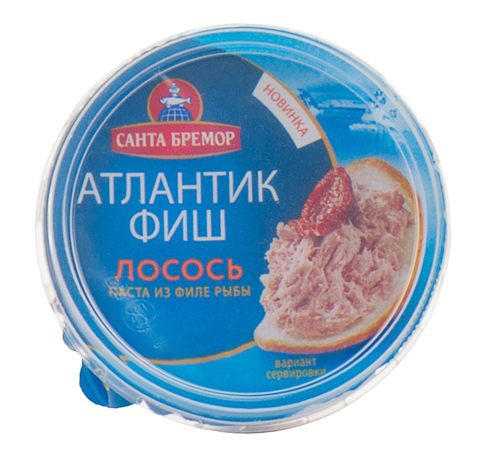 

Паста из филе тресковых рыб Санта Бремор Атлантик Фиш с лососем 140 г, Беларусь