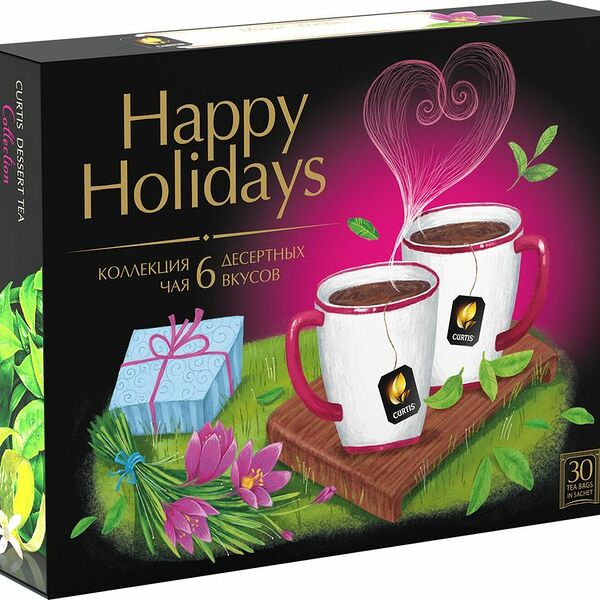 Набор подарочный Curtis Happy Holidays в сашетах, 30x1.9г