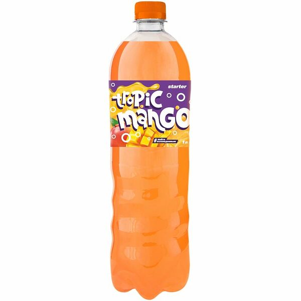 Напиток безалкогольный Starter Tropic Mango среднегазированный, 1л