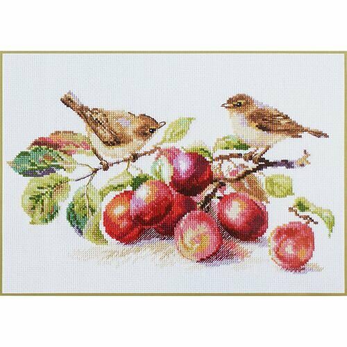 5-17 Набор для вышивания АЛИСА 'Пеночки и слива' 29*16см