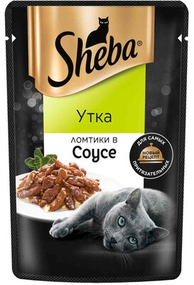 Корм для кошек Sheba Ломтики в соусе с уткой
