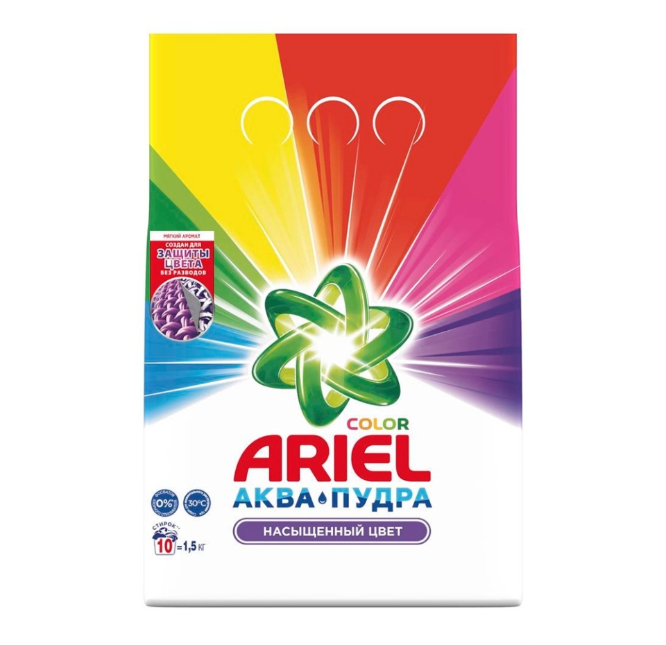 

Стиральный порошок Ariel Color Аква+Пудра автомат 1500 г