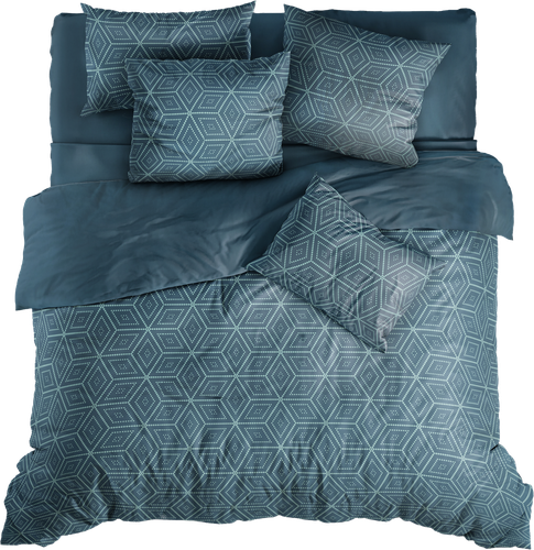 

Комплект постельного белья 2-спальный HOMECLUB Ice Melody, поплин