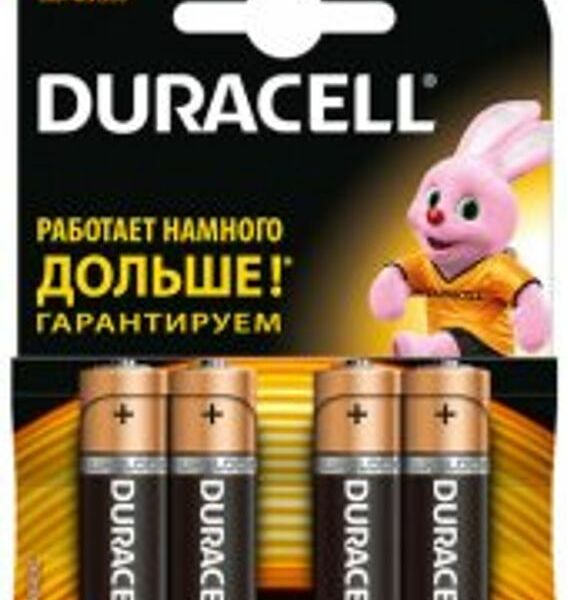 Батарейки Duracell АА MN1500 К4, 4шт