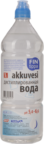 

Вода дистиллированная Fin Tippa 1 л