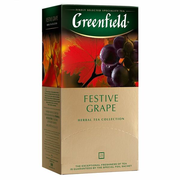 Чайный напиток красный Greenfield Festive Grape 2 г х 25 пакетиков
