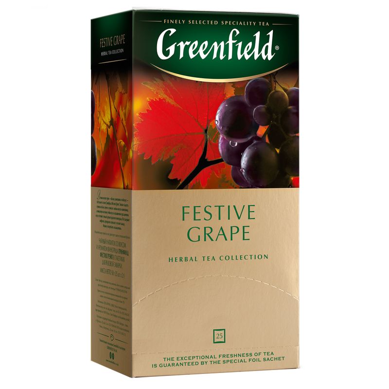 

Чайный напиток Greenfield Festive Grape травяной 25 шт х 2 г