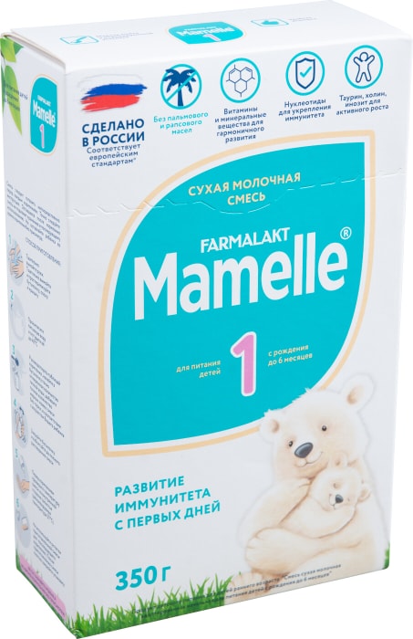 

Смесь молочная Mamelle 1 адаптированная с 0 до 6 месяцев 350 г
