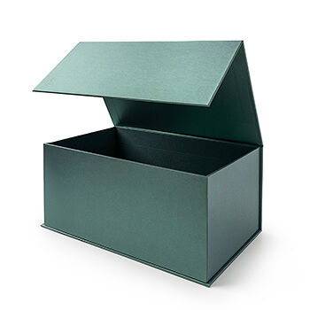 Коробка подарочная на магните Азбука Вкуса Зеленая 18х28х13 Россия