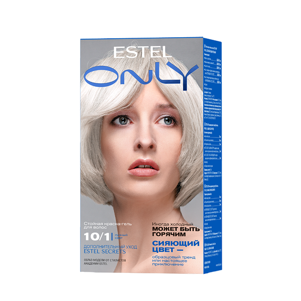 Краска для волос Estel Only т.10.1 Светлый блондин пепельный т.10.1 Светлый блондин пепельный 145 мл